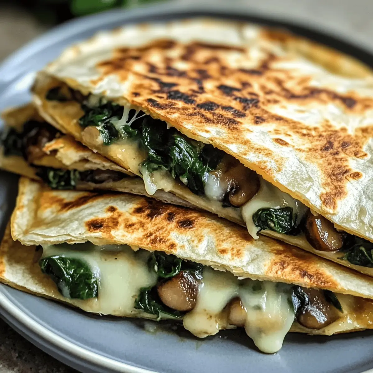 Baked Spinach Mushroom Quesadillas for a Cozy Snack Delight 4 Baked Spinach Mushroom Quesadillas