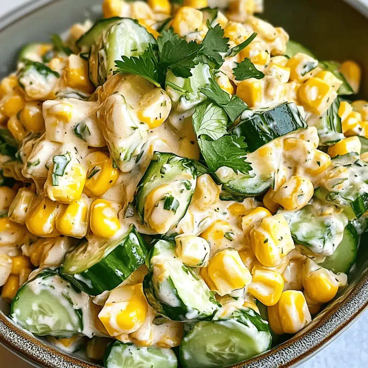 Corn Creamy Cucumber Salad: A Refreshing Summer Must-Try 1