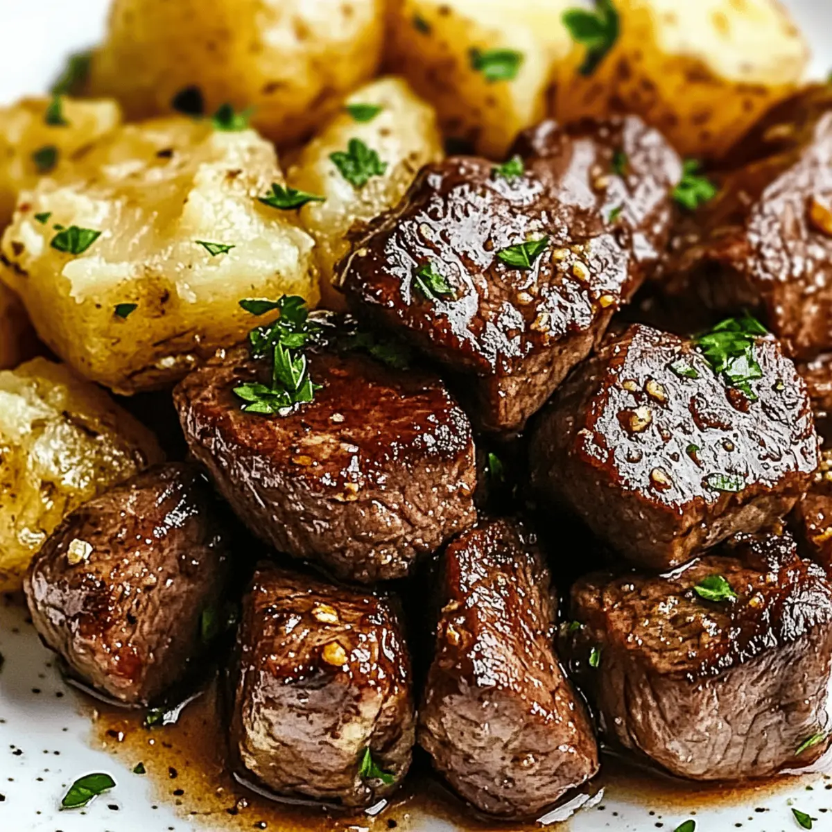 Garlic Butter Steak Bites and Potatoes for Cozy Family Nights 4 Garlic Butter Steak Bites and Potatoes