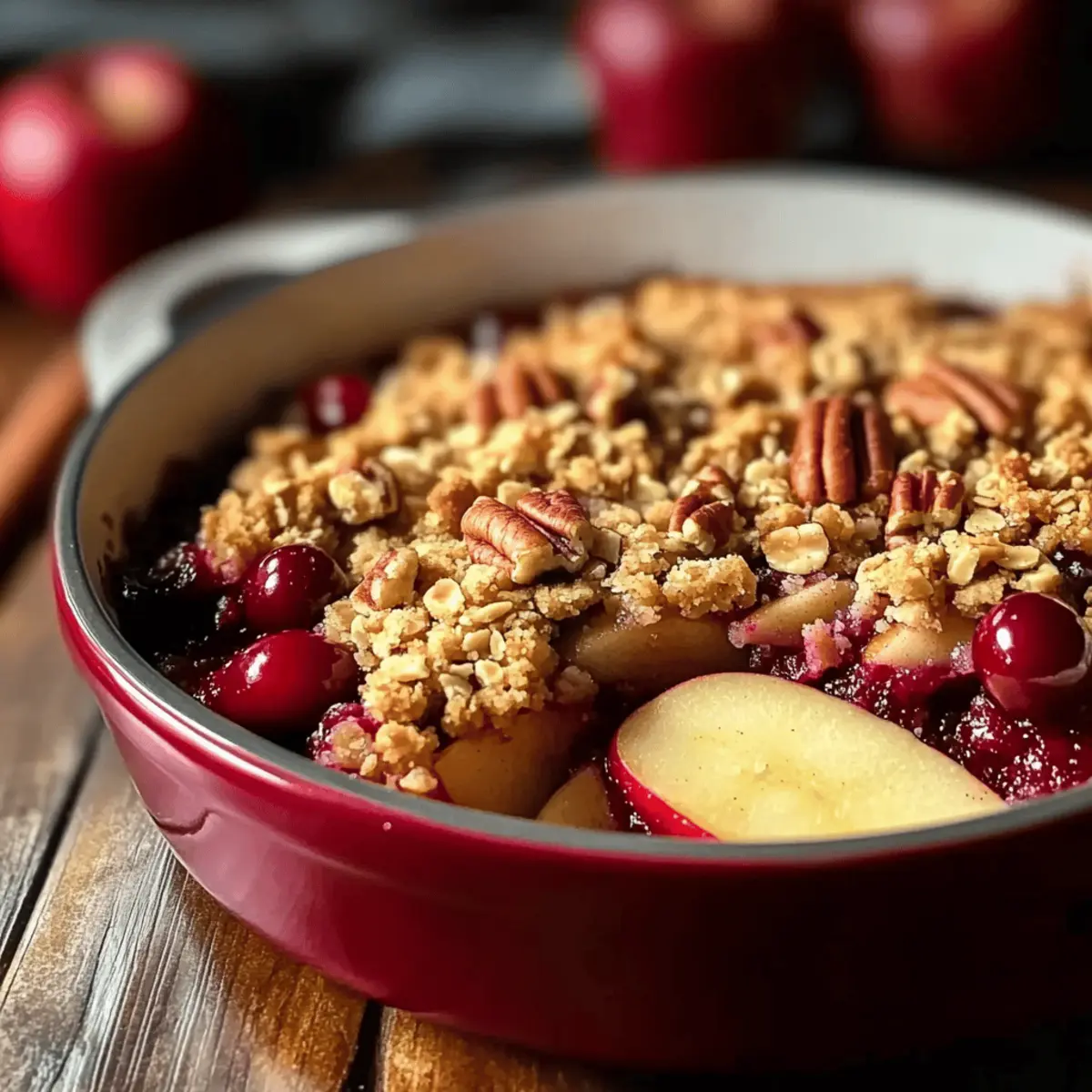 Cranberry Apple Crumble With Pecan Topping for Cozy Nights 4 Cranberry Apple Crumble With Pecan Topping