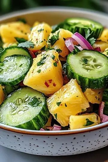 Pineapple Cucumber Salad