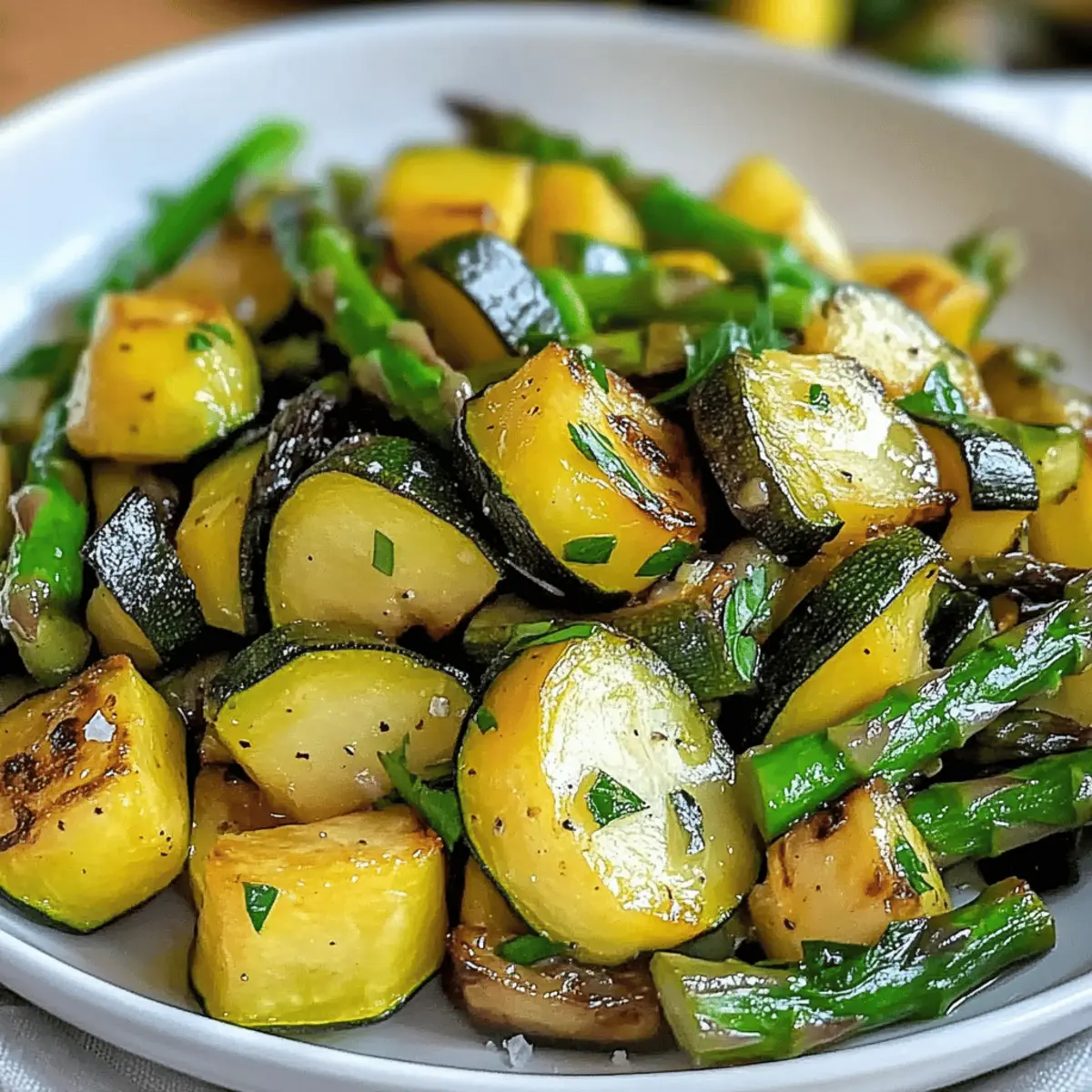 Savory Asparagus with Zucchini and Squash for Quick Healthy Meals 4 Asparagus with Zucchini and Squash