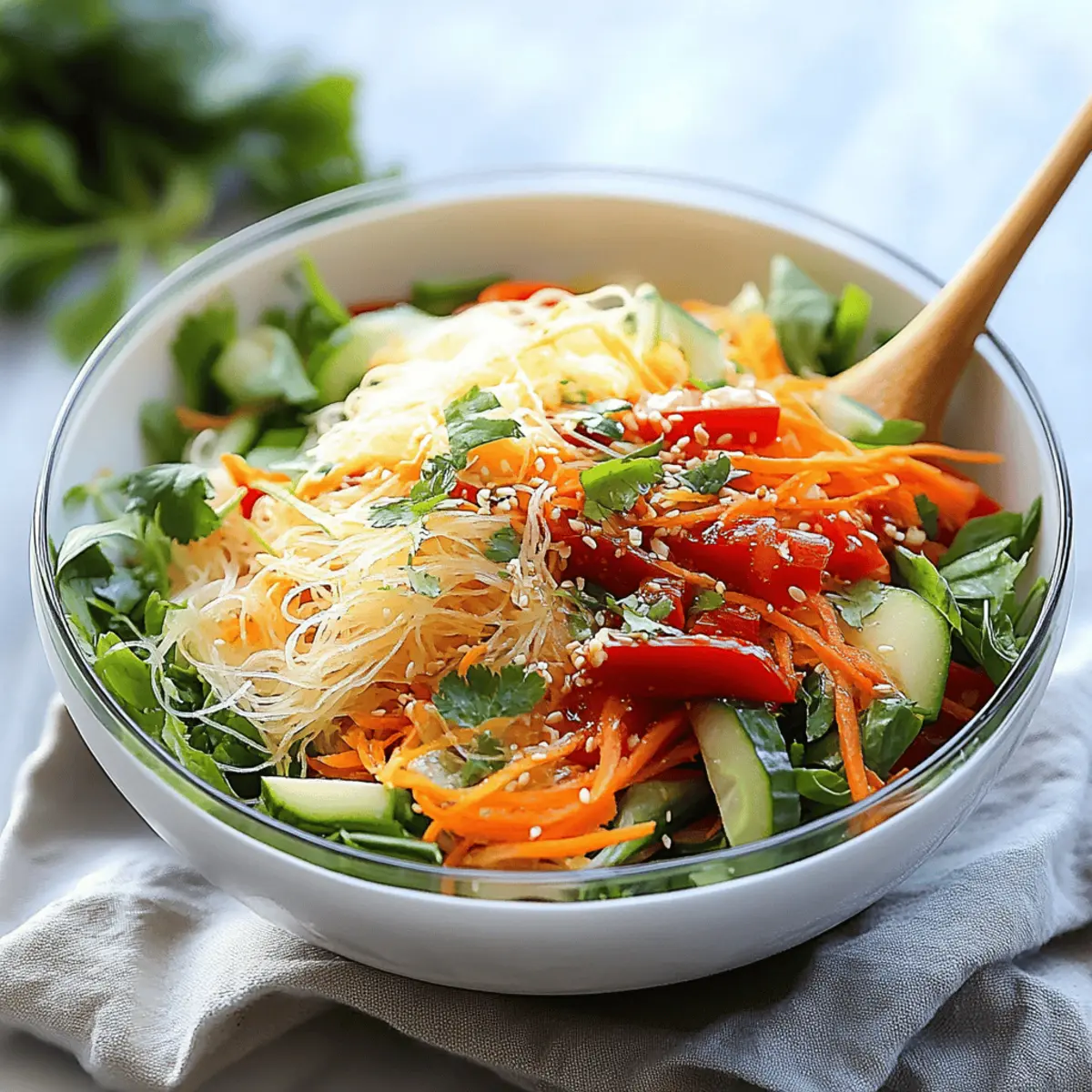 Fresh Spring Roll Salad with Spicy Ginger Dressing Delight 4 Spring Roll Salad with Spicy Ginger Dressing