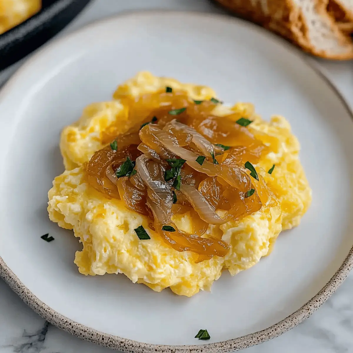 Heavenly Eggs with Caramelized Onions for Unforgettable Comfort 4 Eggs with Caramelized Onions