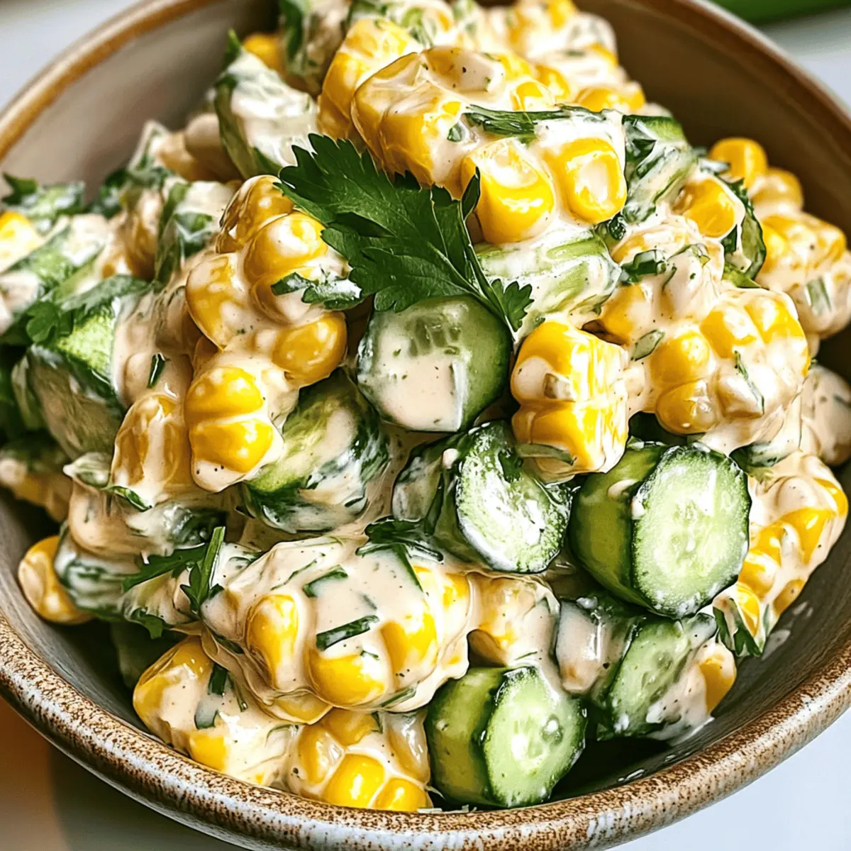 Corn Creamy Cucumber Salad: A Refreshing Summer Must-Try 4 Corn Creamy Cucumber Salad