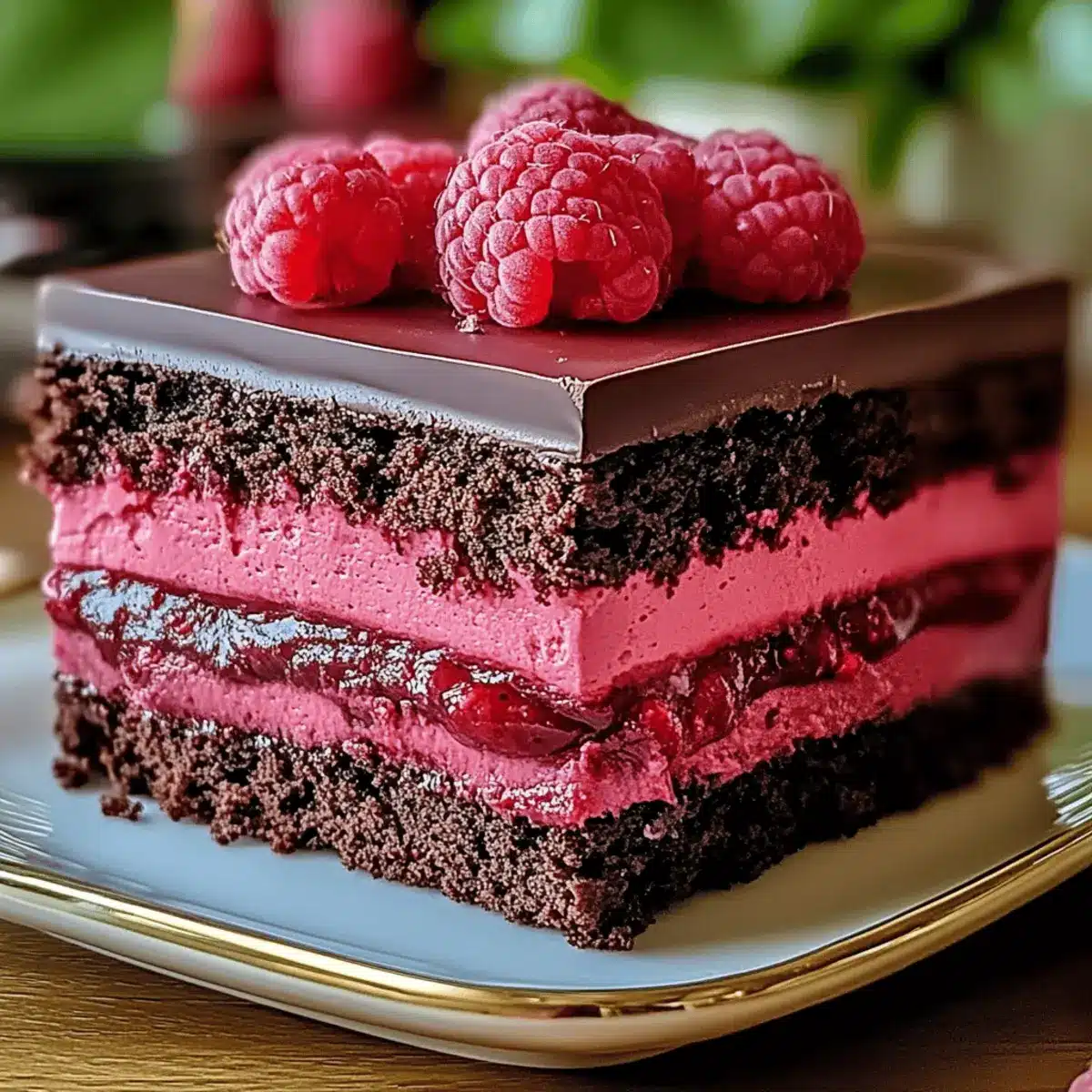 Heavenly Raspberry Chocolate Mousse Cake for Sweet Moments 4 Raspberry Chocolate Mousse Cake