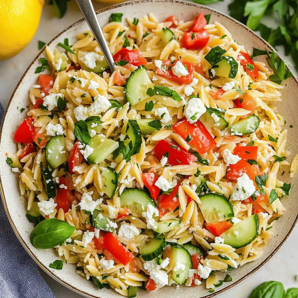 Fresh Lemon Orzo Salad With Feta: A Bright Summer Delight 4 Lemon Orzo Salad With Feta