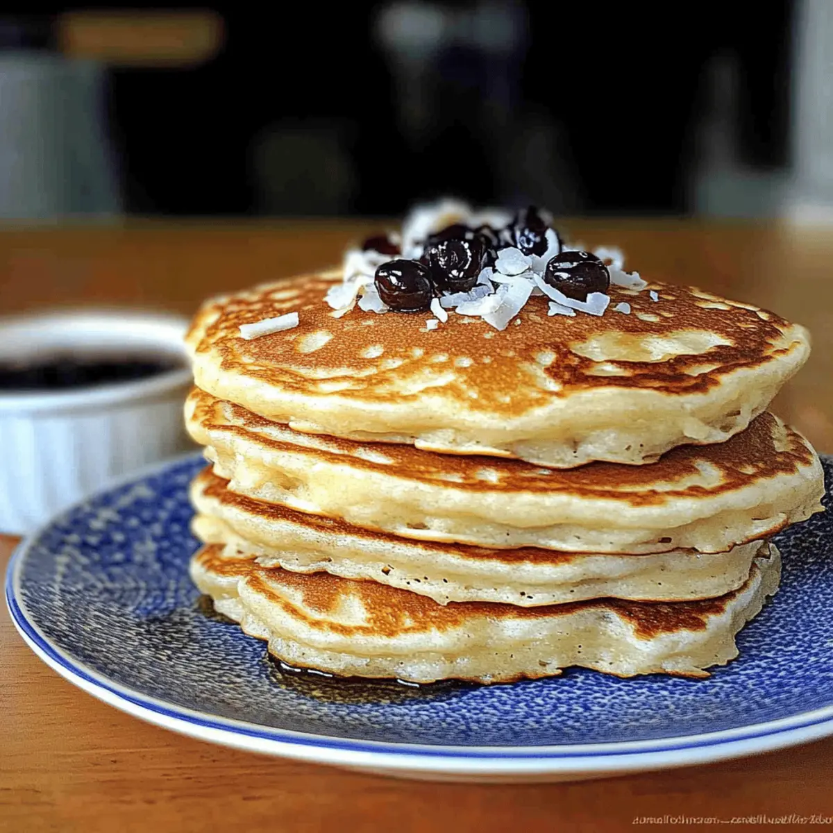 Fluffy Coconut Cream Pancakes for a Tropical Breakfast Bliss 4 coconut cream pancakes
