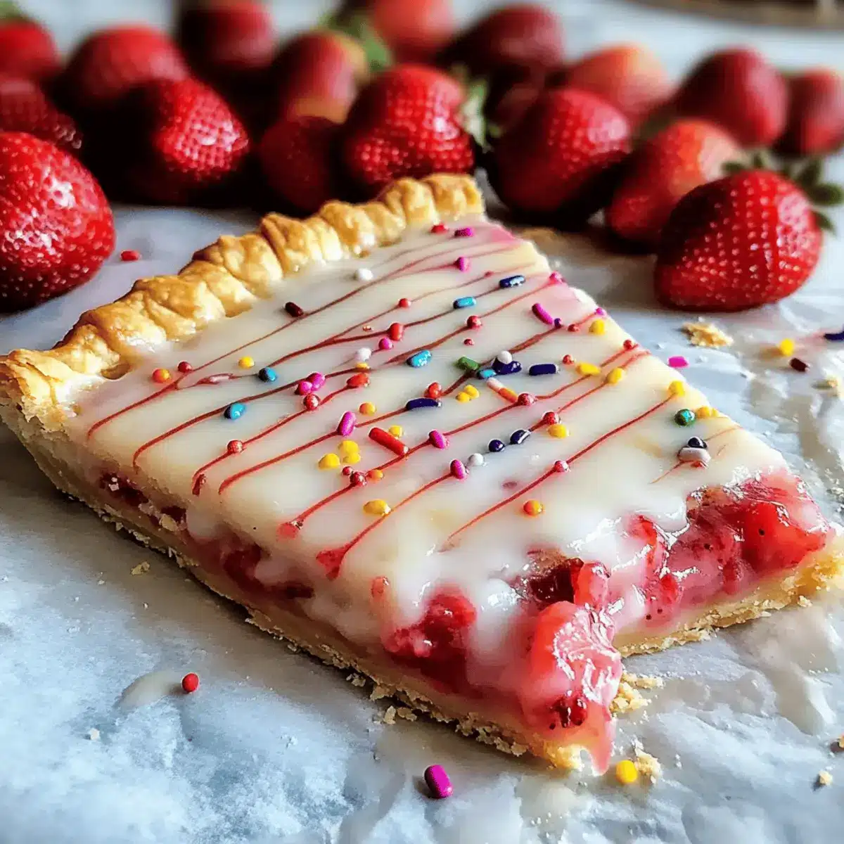 Strawberry Pop Tart Slab Pie: Nostalgic Homemade Delight 4 Strawberry Pop Tart Slab Pie