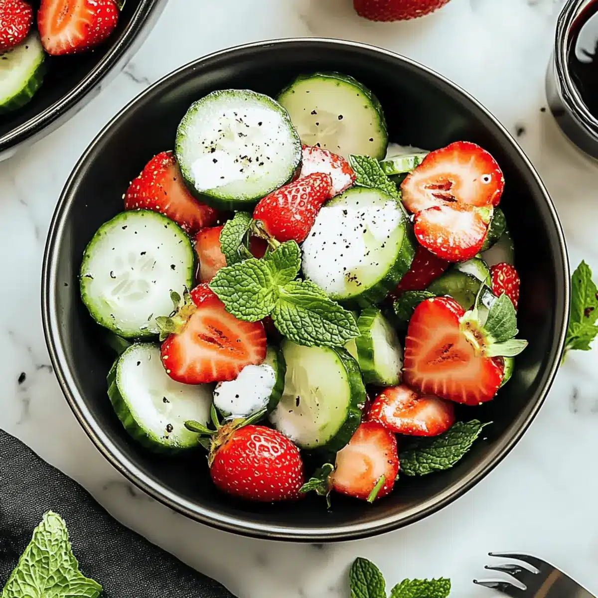Bright and Crunchy Cucumber Strawberry Salad to Refresh You 4 Cucumber Strawberry Salad