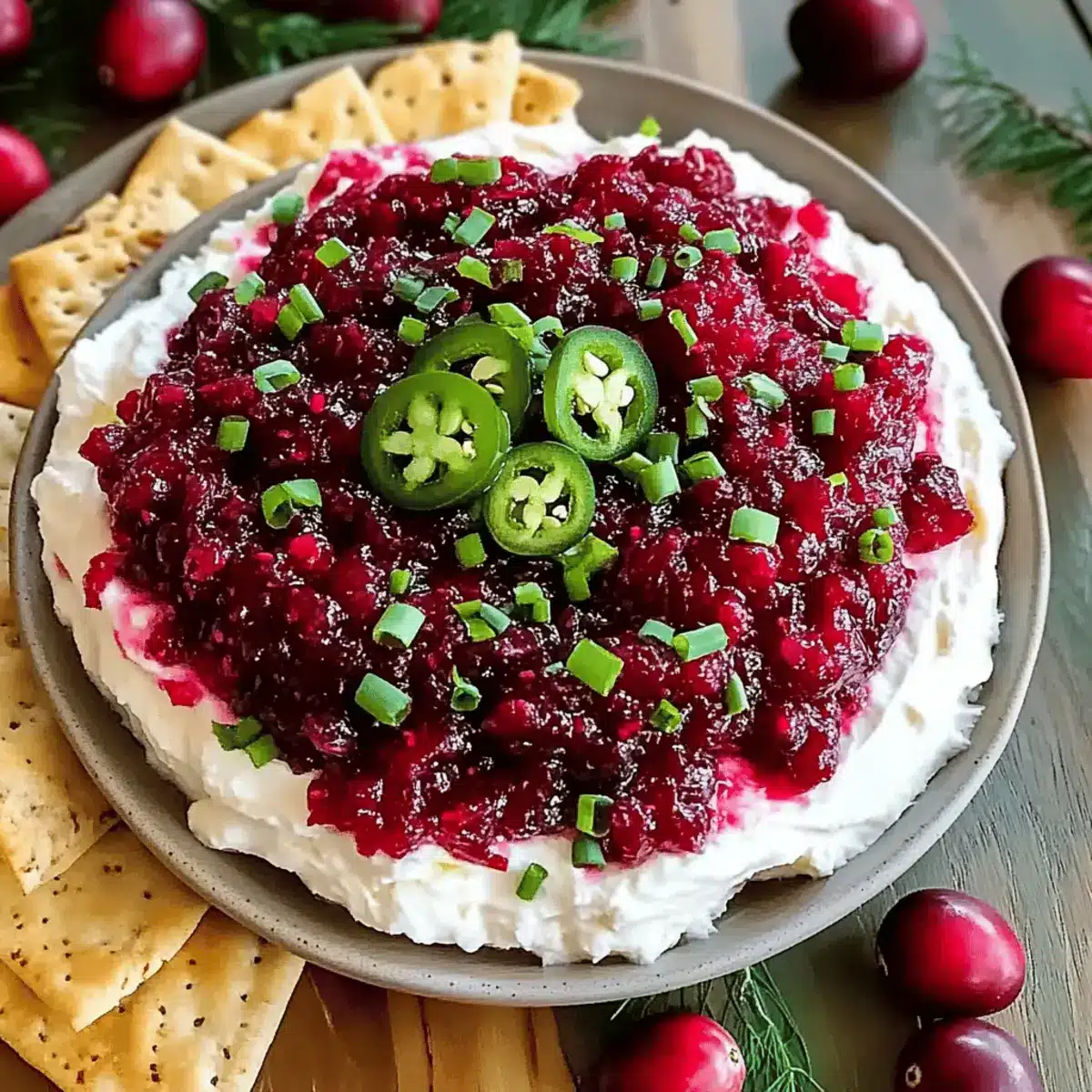 Cranberry Relish Cream Cheese Dip