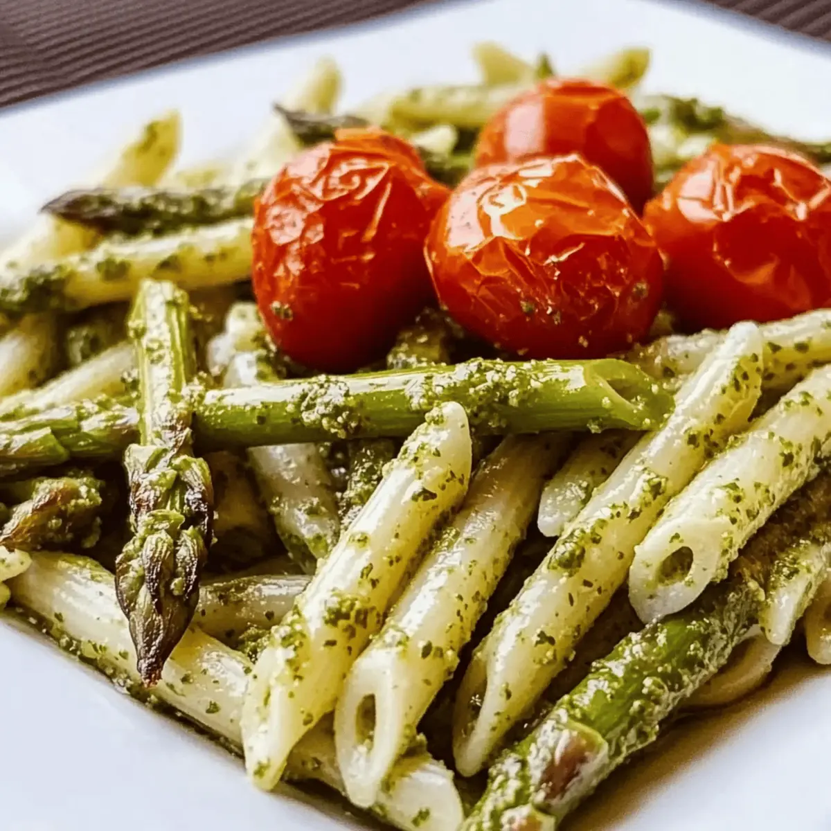 Asparagus Pesto Pasta with Roasted Tomatoes: A Spring Delight 4 Asparagus Pesto Pasta with Roasted Tomatoes