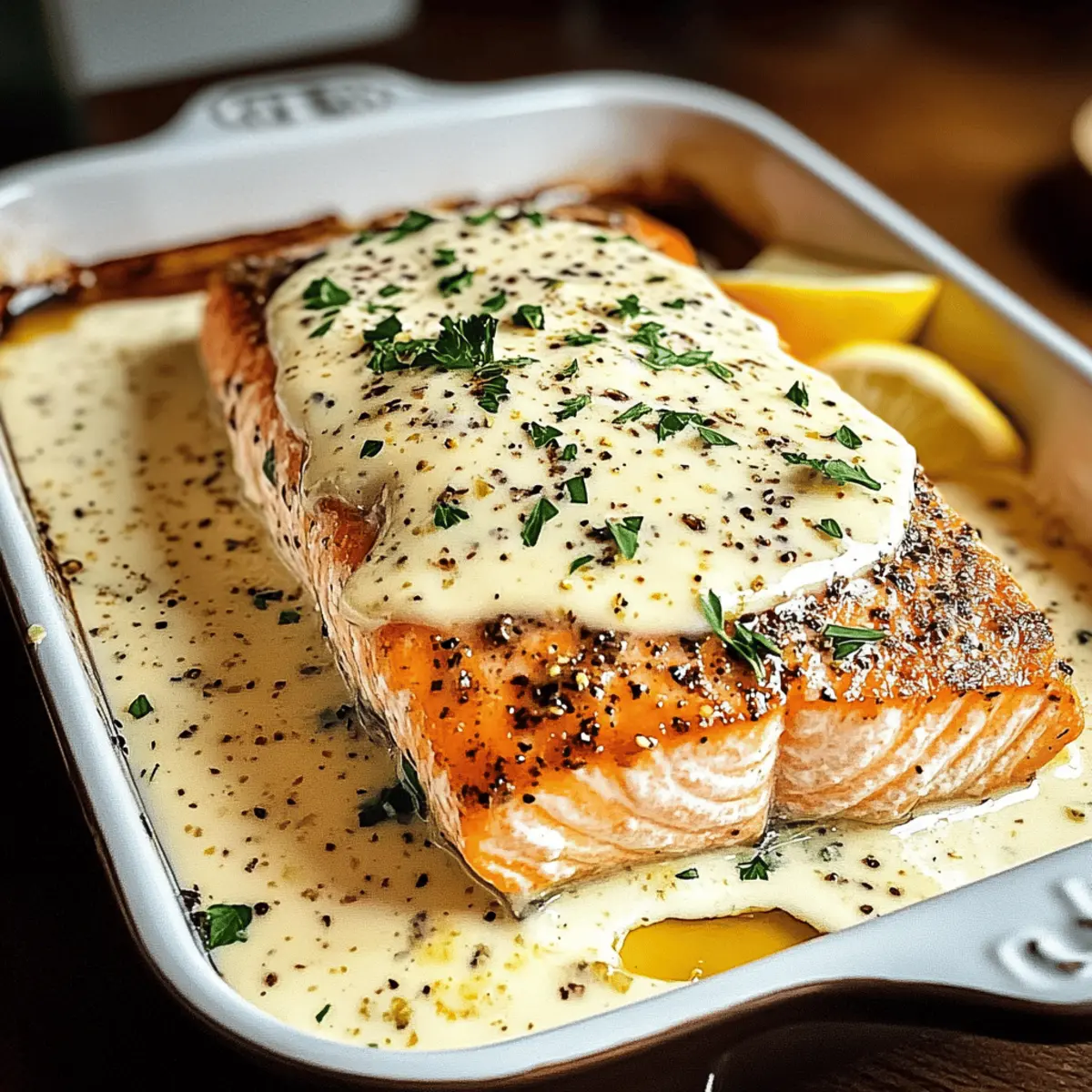 Baked Boursin Salmon
