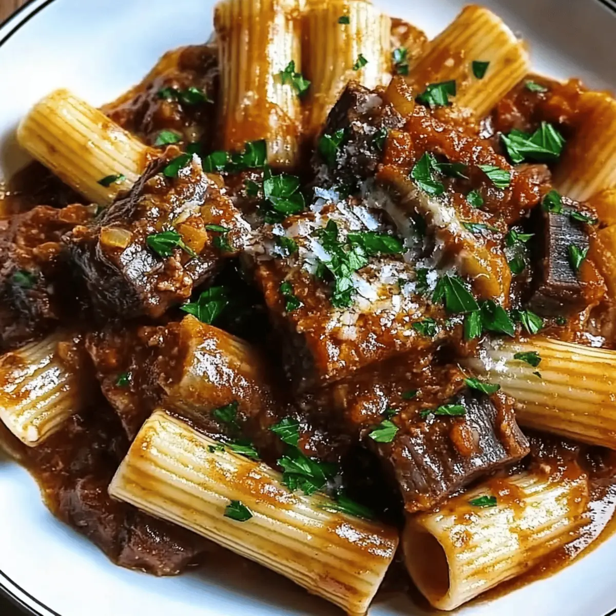 Braised Short Rib Ragu Pasta w3fyhu