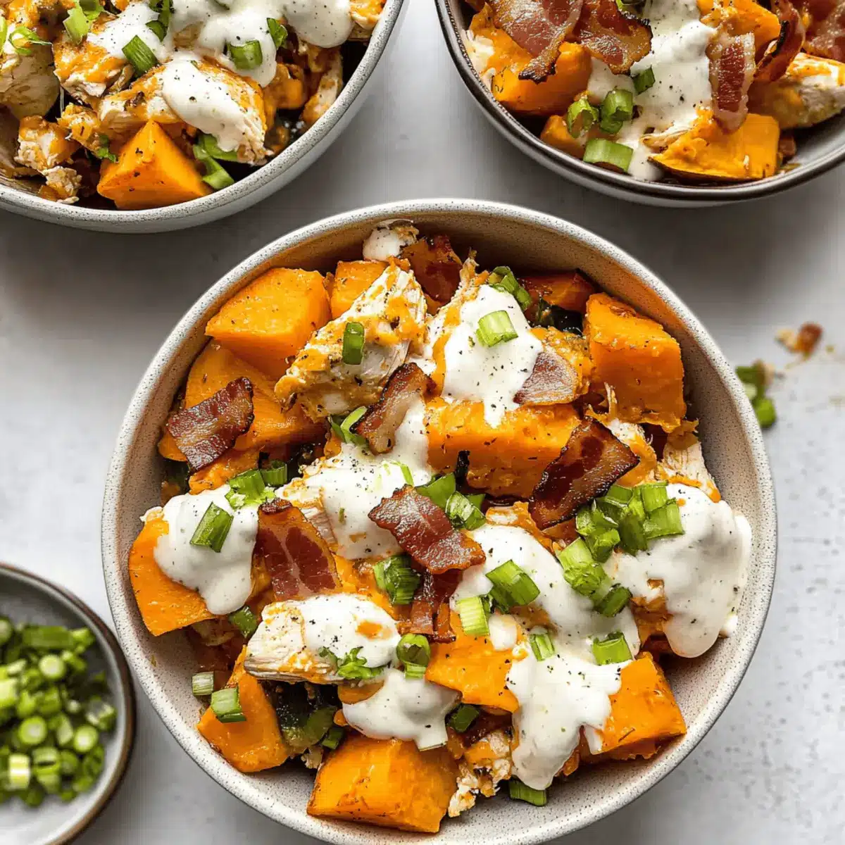 Buffalo Chicken Sweet Potato Casserole dhi7ej
