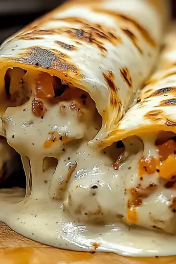 Cheesy Garlic Chicken Wraps qk1stu