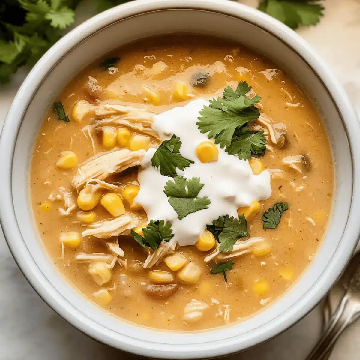 Crockpot Sweet Corn Pepper Jack White Chicken Chili gog2an