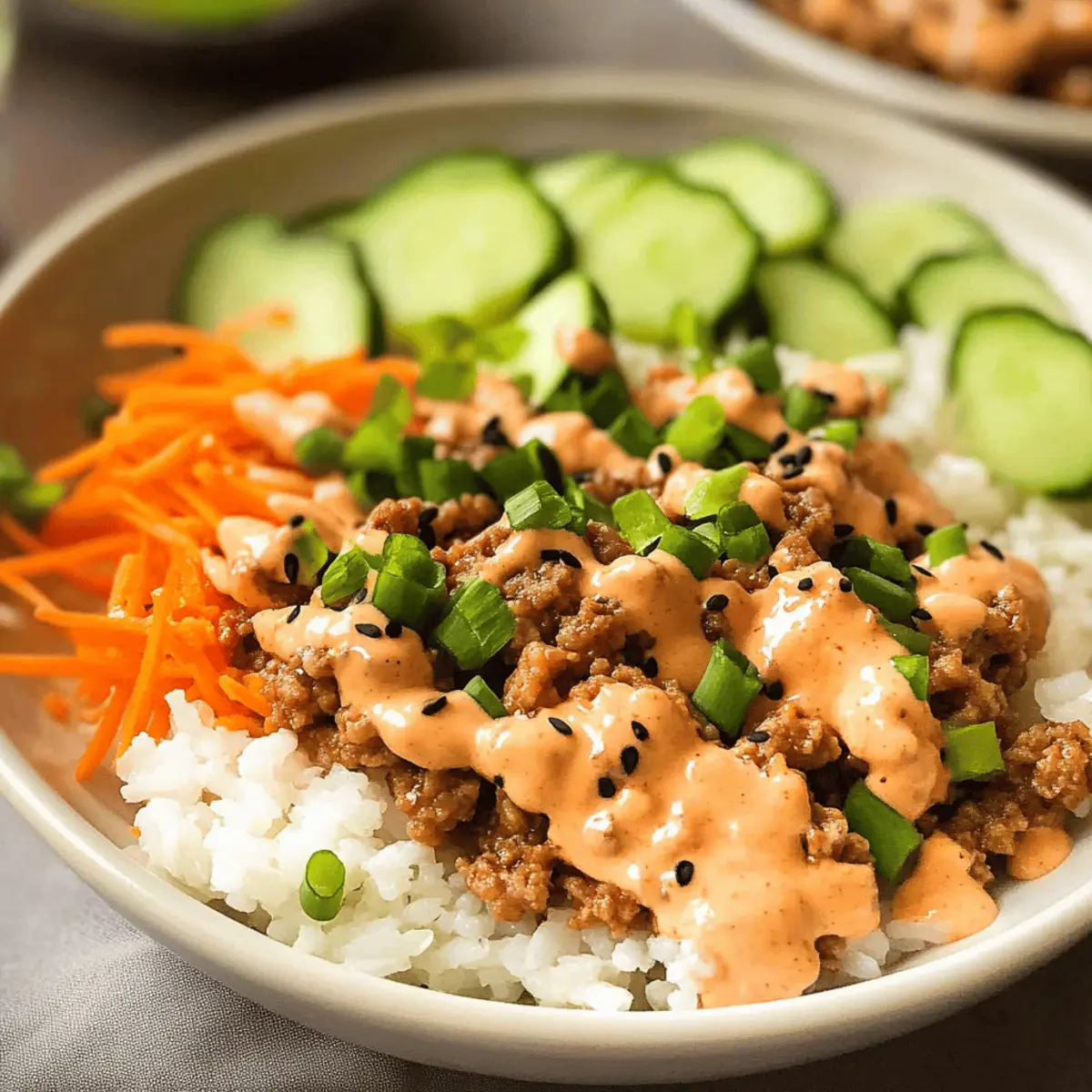 Ground Turkey Rice Bowls with Creamy Bang Bang Bliss 3 Ground Turkey Rice Bowls yegmoc