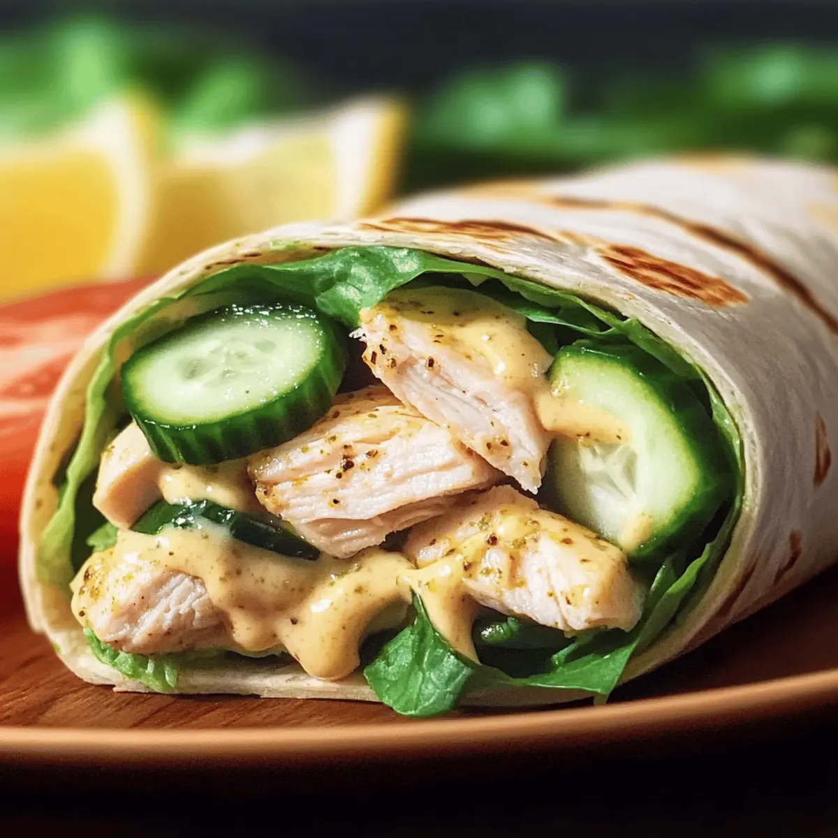 Lemon Pepper Chicken Wraps with Creamy Lemon Pepper Sauce 4 Lemon Pepper Chicken Wraps with Lemon Pepper Sauce