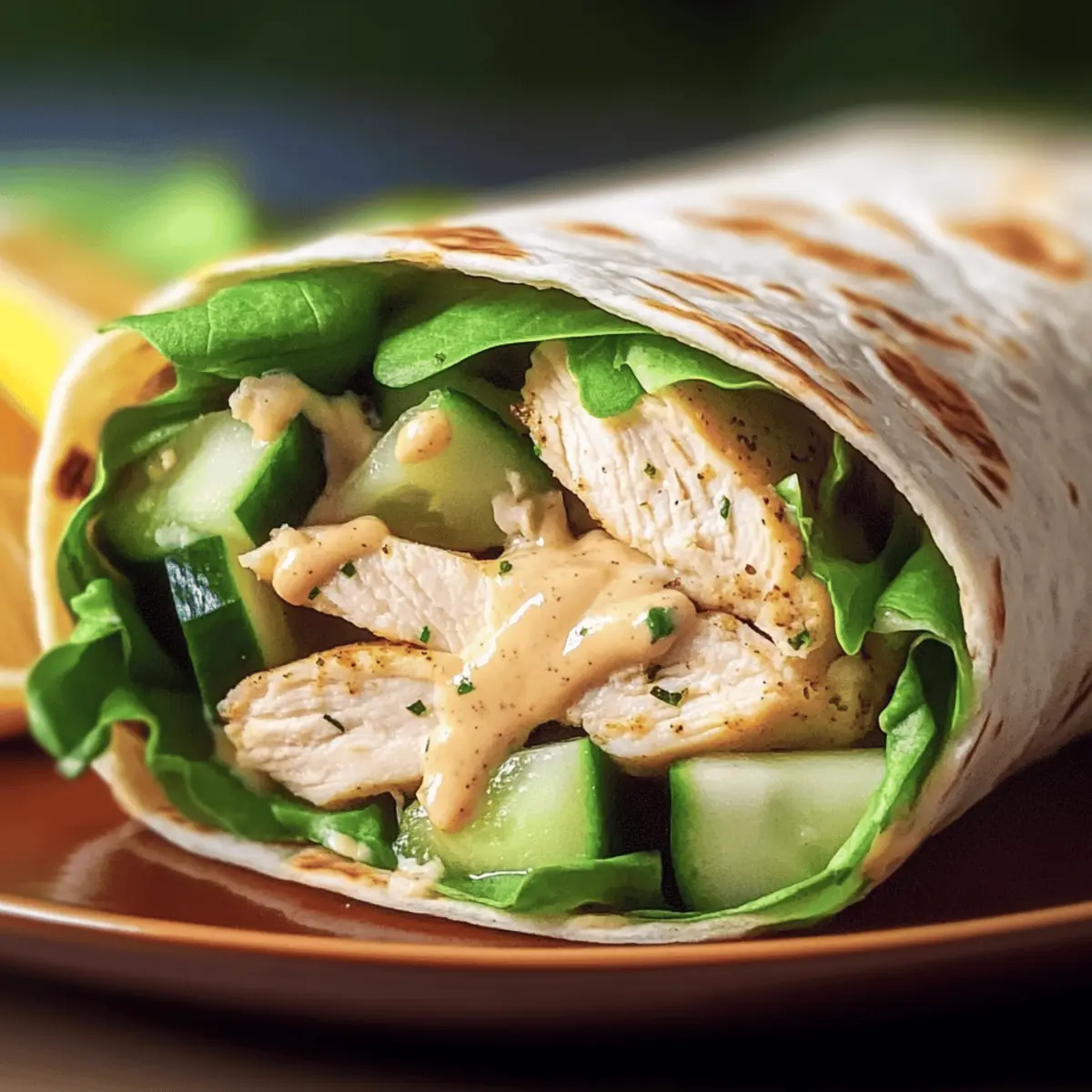 Lemon Pepper Chicken Wraps with Lemon Pepper Sauce idwslj
