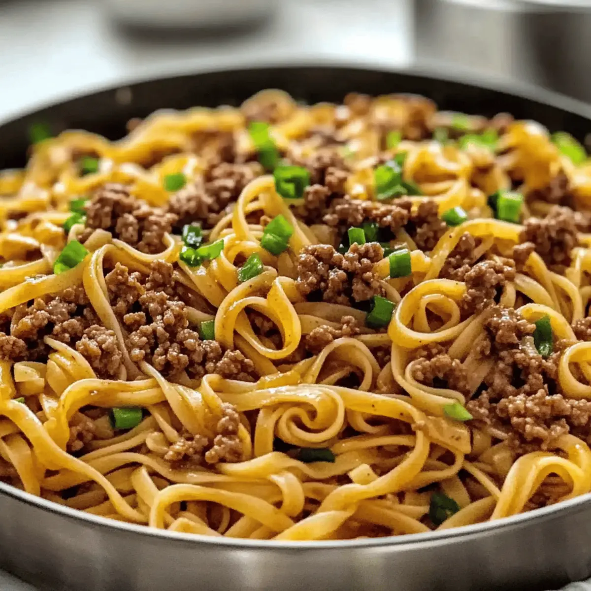 Mongolian Noodles with Ground Beef tdciec