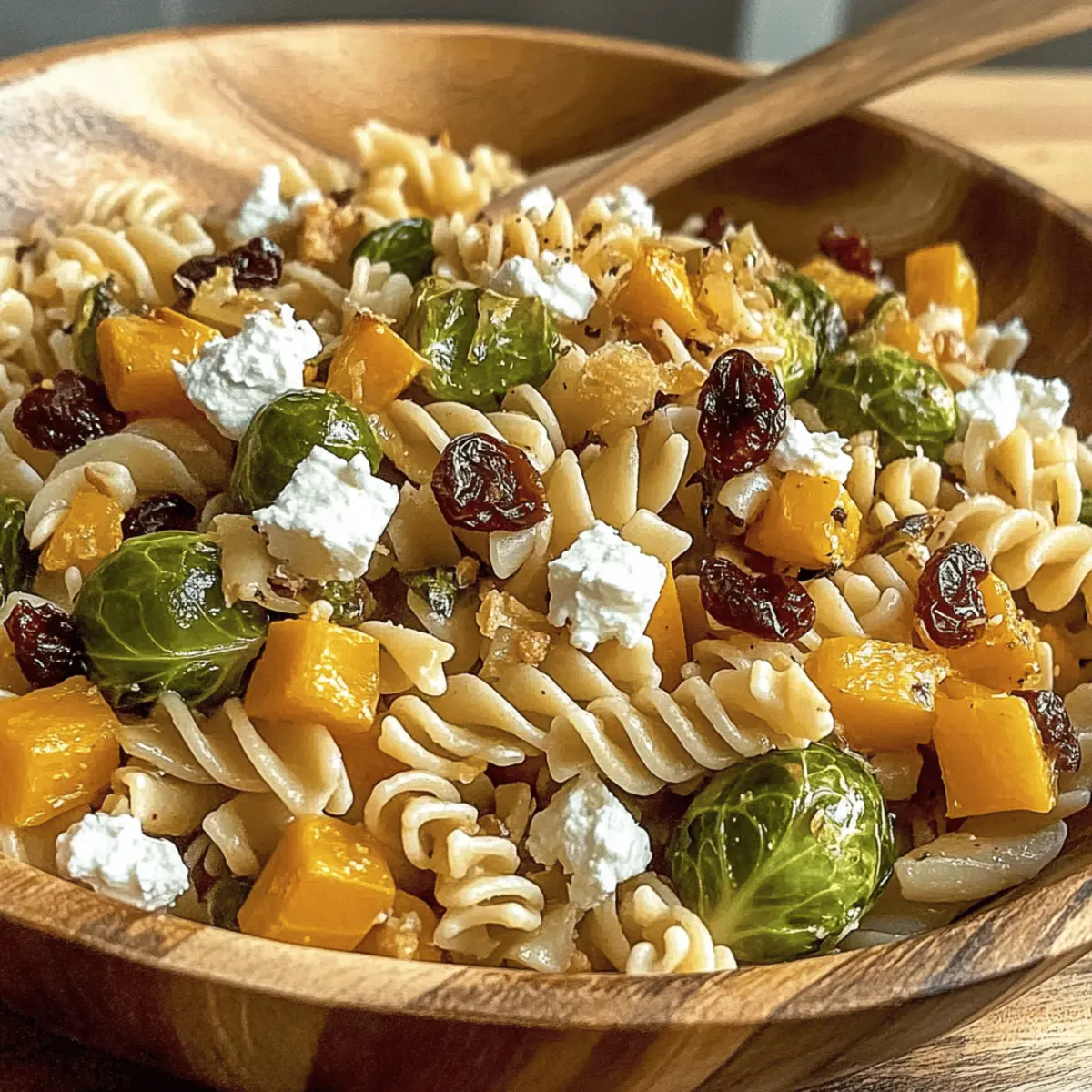Pasta Salad with Butternut Squash and Brussels fuepuy