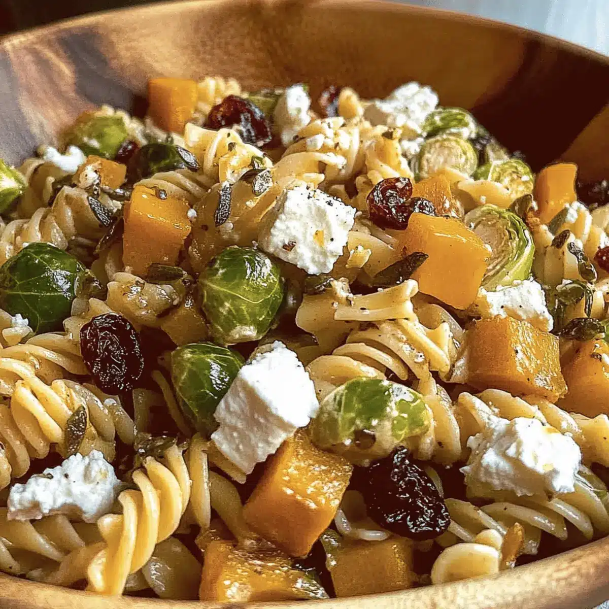 Pasta Salad with Butternut Squash and Brussels for Fall Bliss 4 Pasta Salad with Butternut Squash and Brussels
