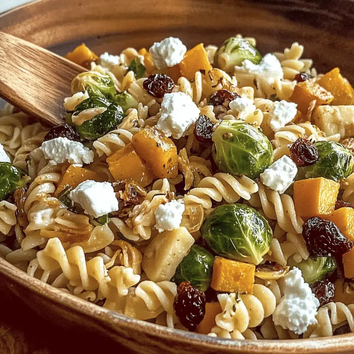 Pasta Salad with Butternut Squash and Brussels tcced8