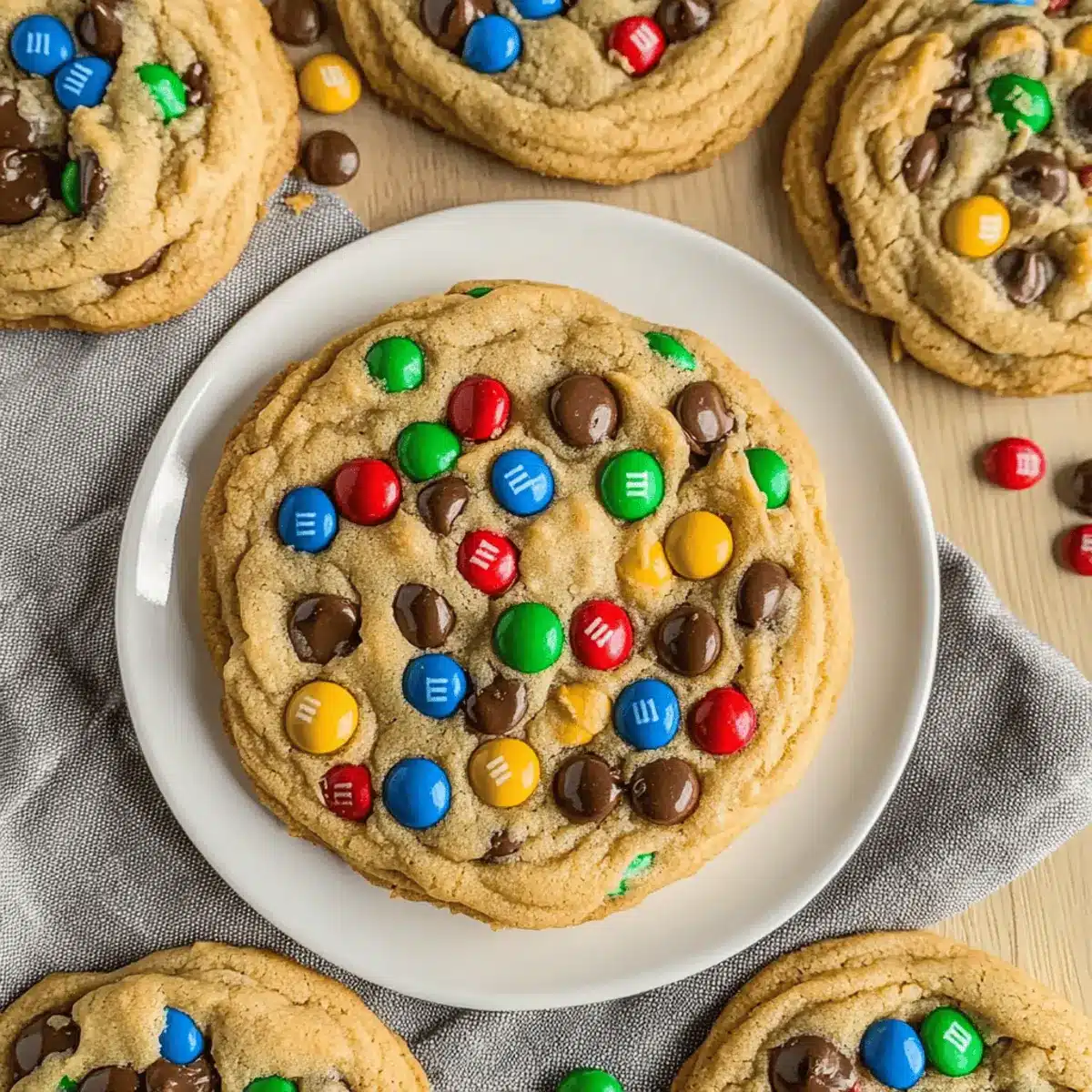 Soft and Chewy Peanut Butter M&M Cookies in 30 Minutes 4 Peanut Butter M&M Cookies