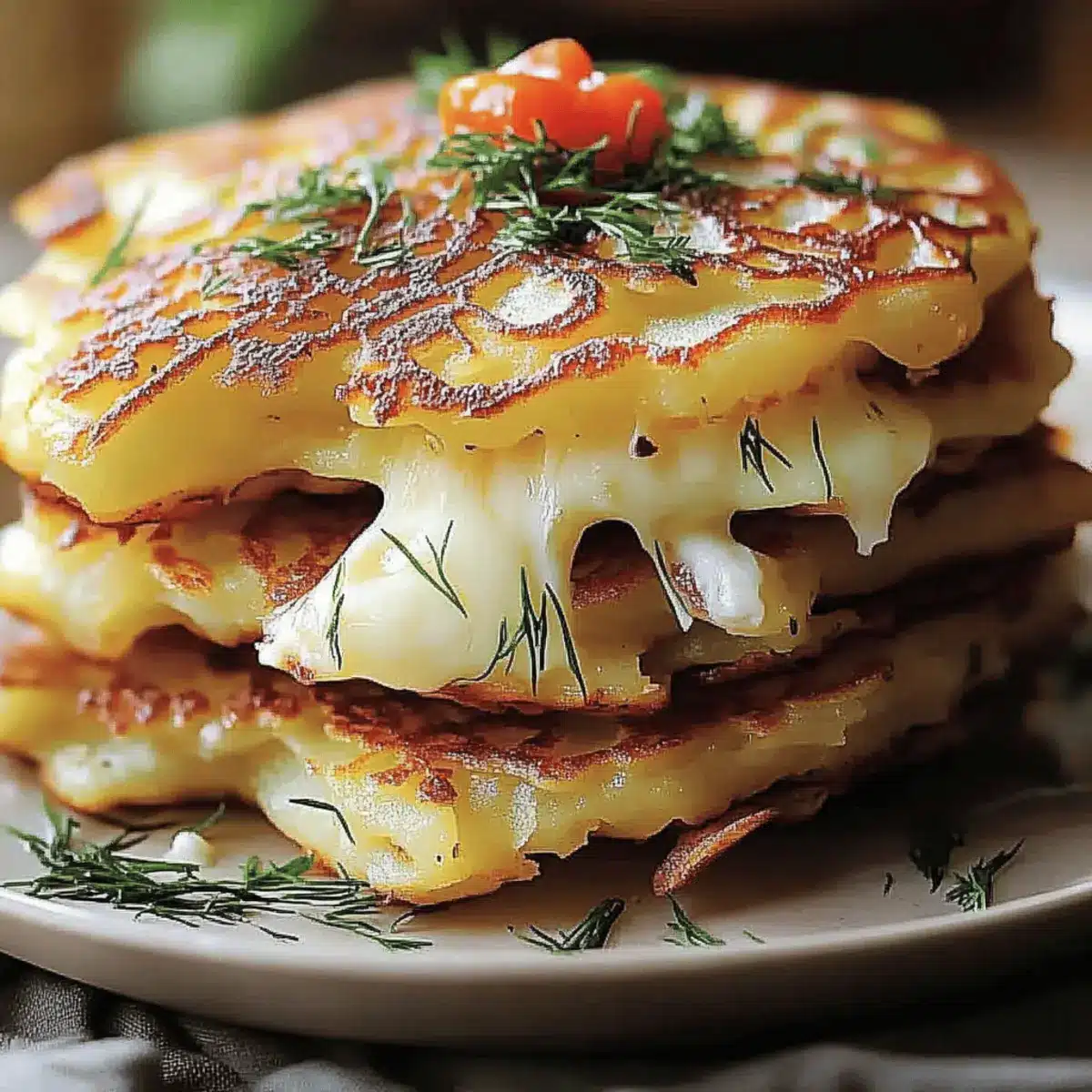 Potato and Onion Cheese Pancakes for Comfort Food Lovers 4 Potato and Onion Cheese Pancakes