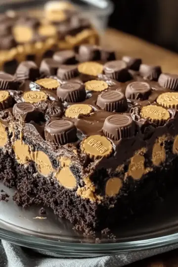Peanut Butter Earthquake Cake