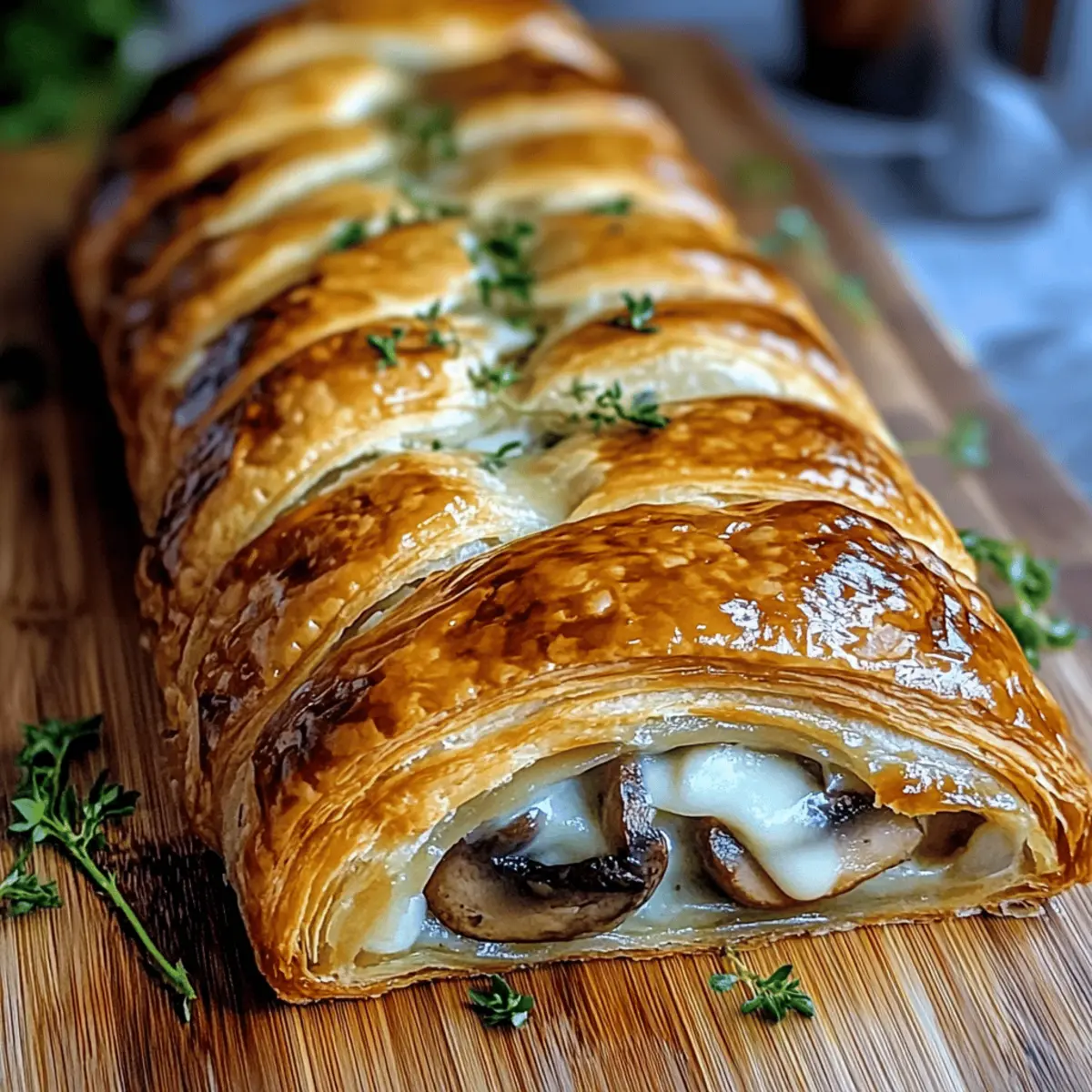 Mushroom & Gruyère Puff Pastry Braid: Your Ultimate Comfort Bite 4 Mushroom & Gruyère Puff Pastry Braid