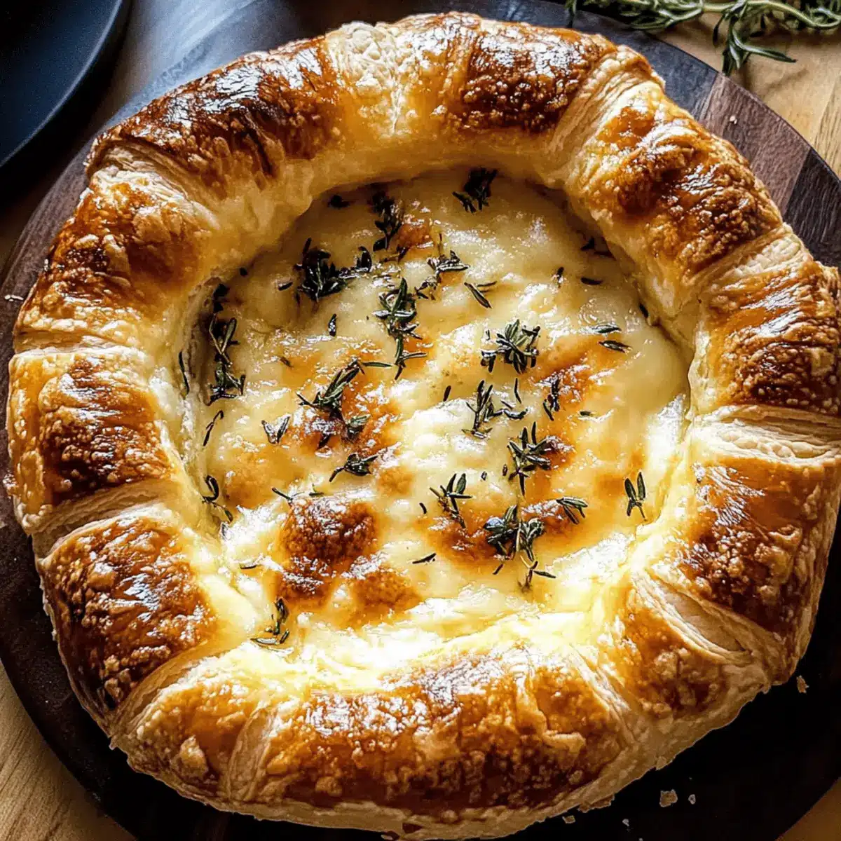 Baked Gruyère in Pastry with Rosemary and Garlic Delight 4 Baked Gruyère in Pastry with Rosemary and Garlic