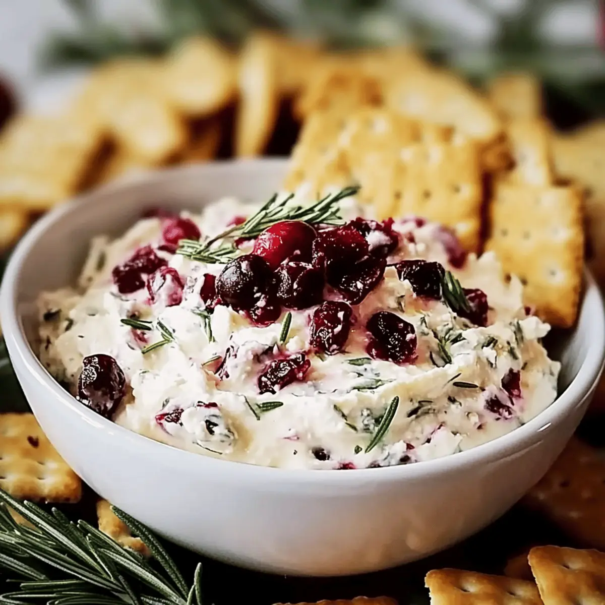 Cranberry Cream Cheese Dip with Rosemary for Holiday Cheers 4 Cranberry Cream Cheese Dip with Rosemary