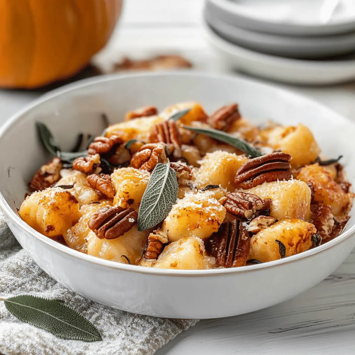 Air Fryer Pumpkin Gnocchi Bake snwnbg