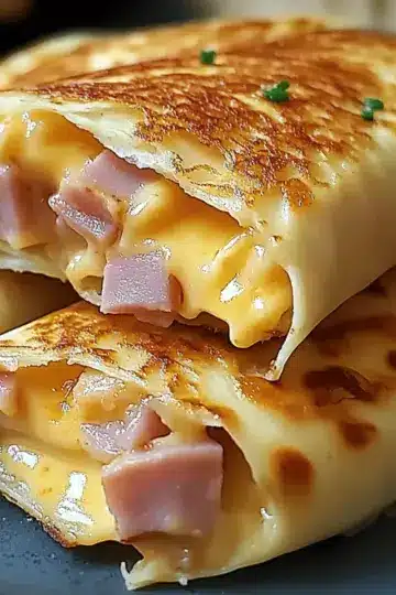 Air Fryer chicken turkey ham and Cheese Wraps