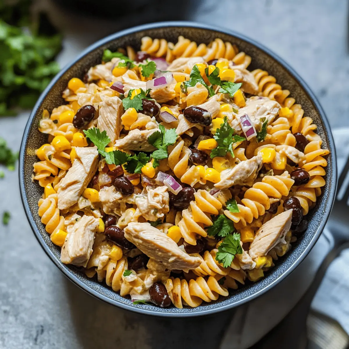 BBQ Chicken Pasta Salad
