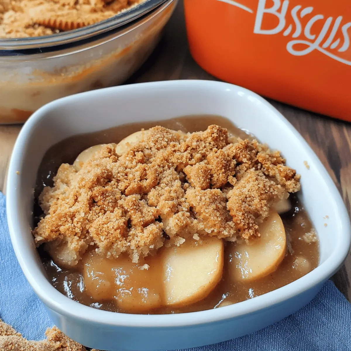 Biscoff Apple Crumble