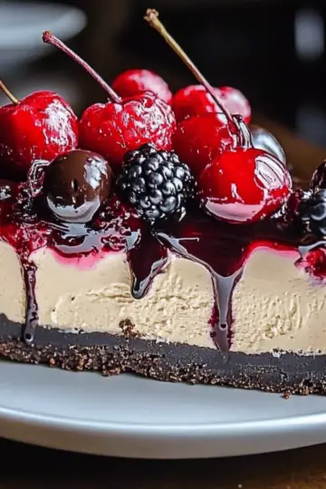 Black Forest Berry Cheesecake