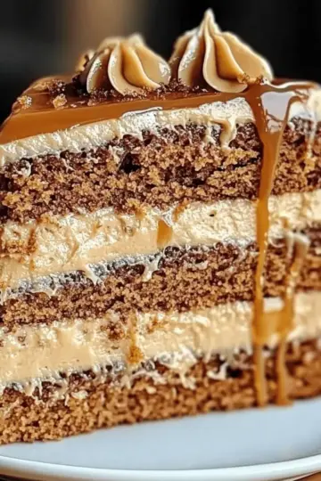 Caramel Coffee Buttercream Cake