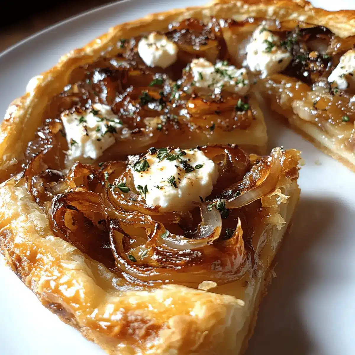 Caramelized Onion and Goat Cheese Tarts dlkpnh
