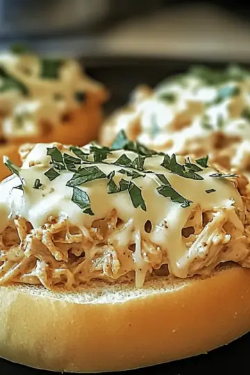 Chicken Alfredo Sloppy Joes