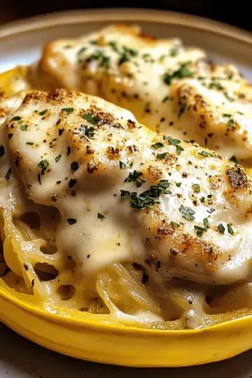 Creamy Chicken Alfredo Spaghetti Squash You’ll Crave Daily 13 Chicken Alfredo Spaghetti Squash