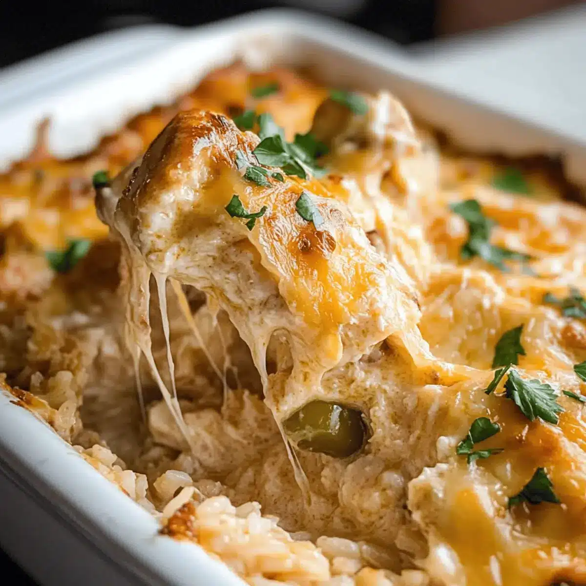 Chicken and Rice Queso Casserole lacvve