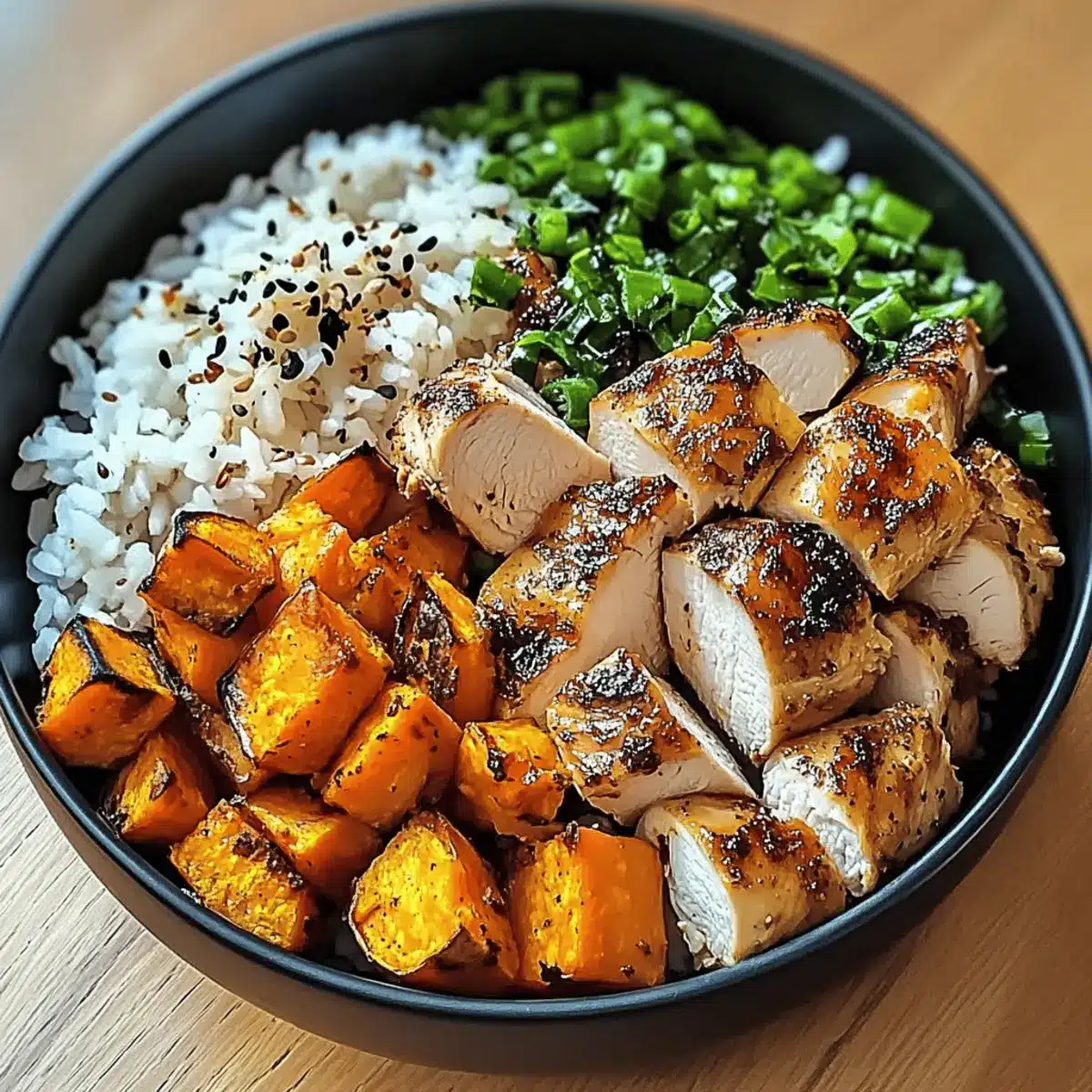 Chicken and Sweet Potato Rice Bowl y8whgi
