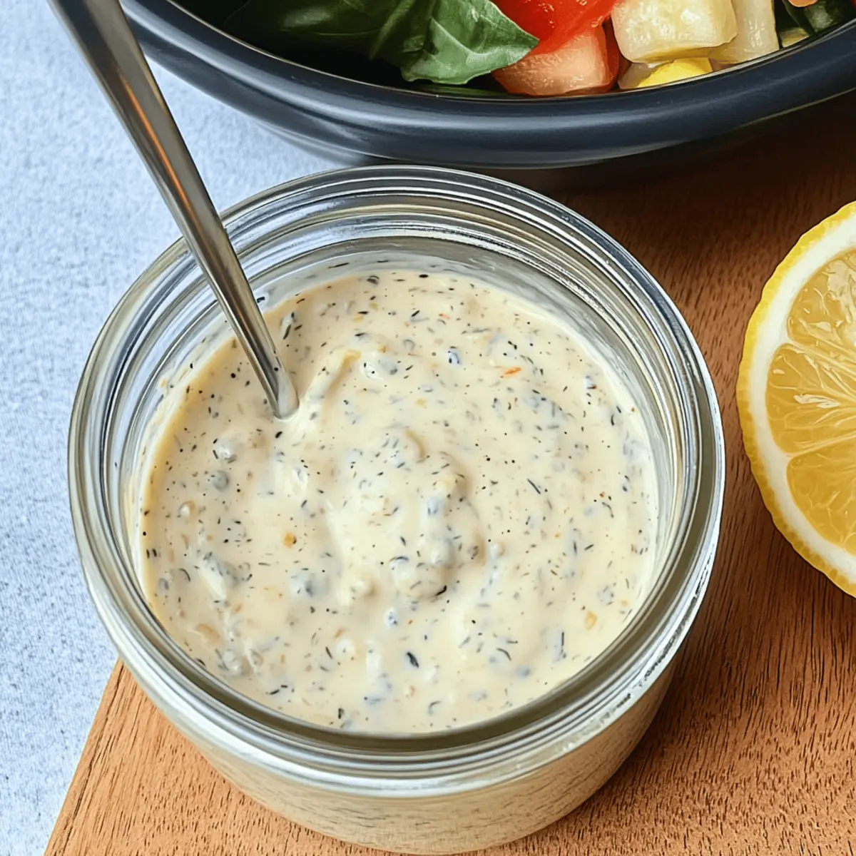 Creamy Italian Salad Dressing rslbwu