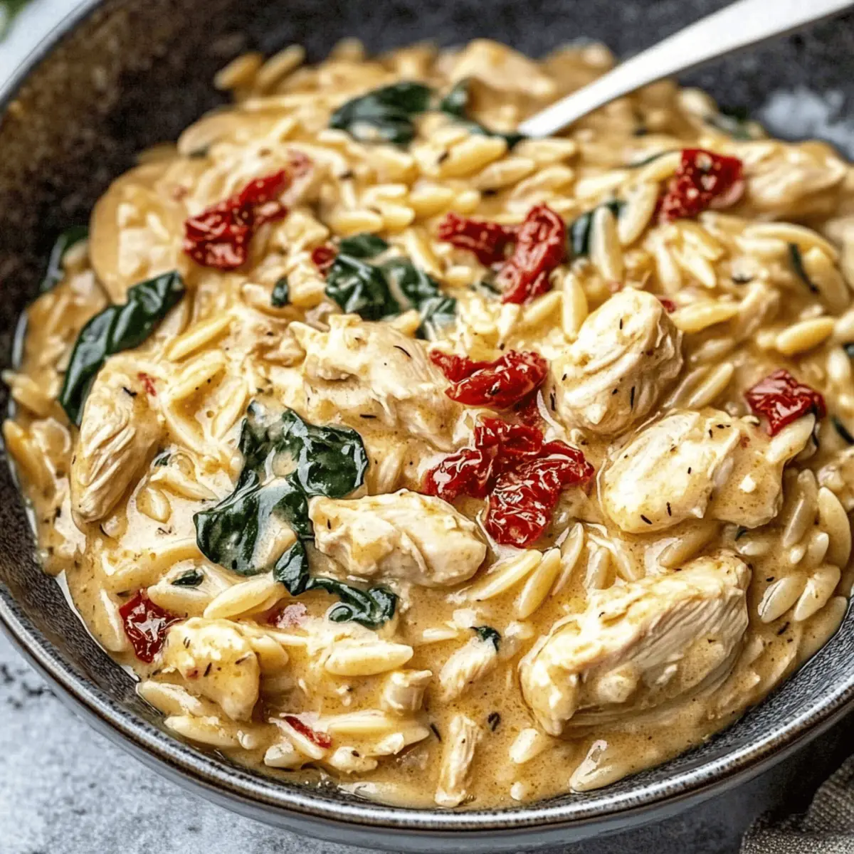 Creamy Tuscan Chicken Orzo: A Delicious Comfort Food