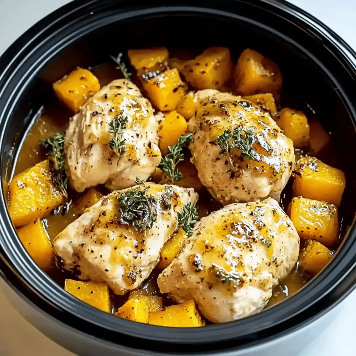 Crockpot Maple Dijon Chicken With Butternut Squash jfh8mq