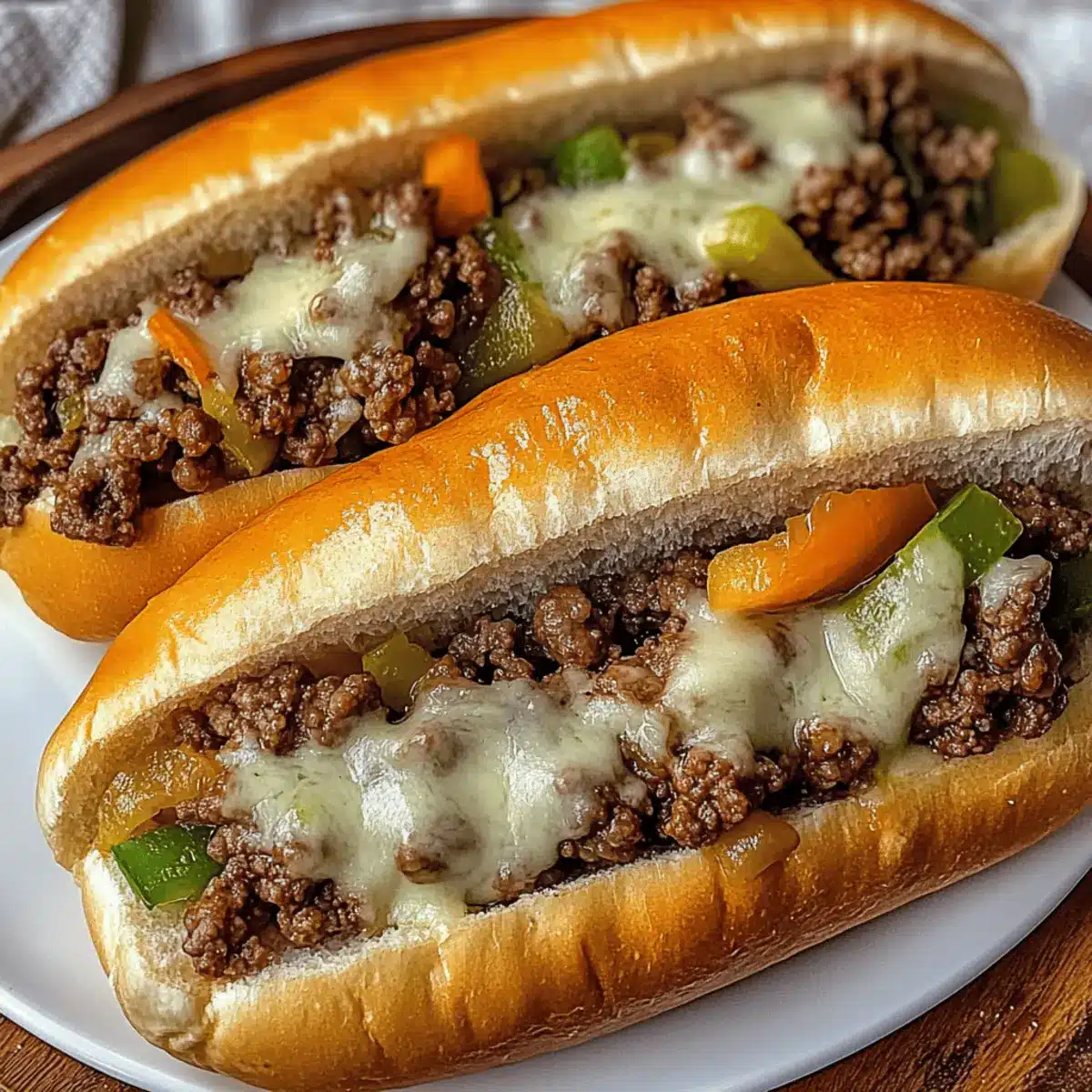 Ground Beef Philly Cheesesteaks jrseno