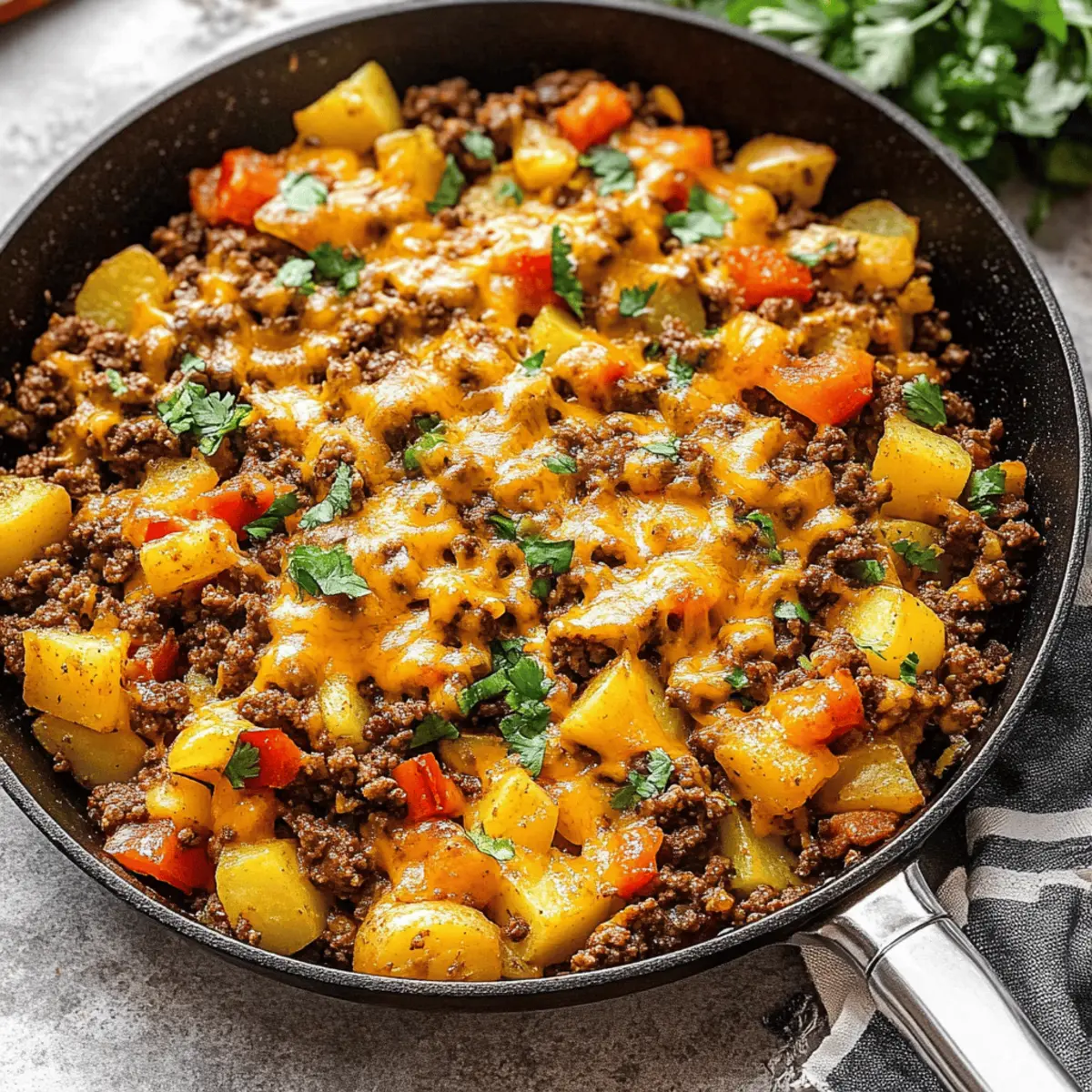Savor Every Bite of Mexican Ground Beef and Potato Skillet 1
